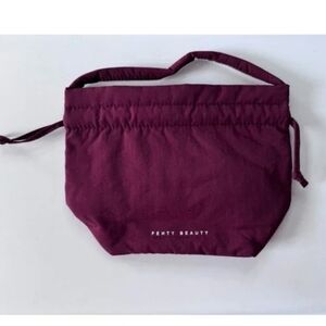 Fenty Beauty Burgundy Bag 10x3.5x7 Drawstring Bag New